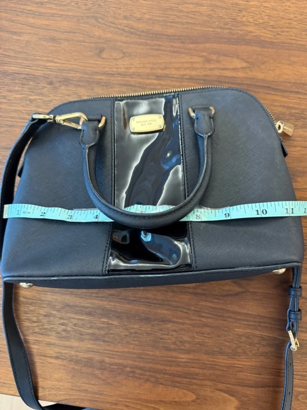 Michael Kors Cindy Large Dome Satchel - Saffiano & Patent